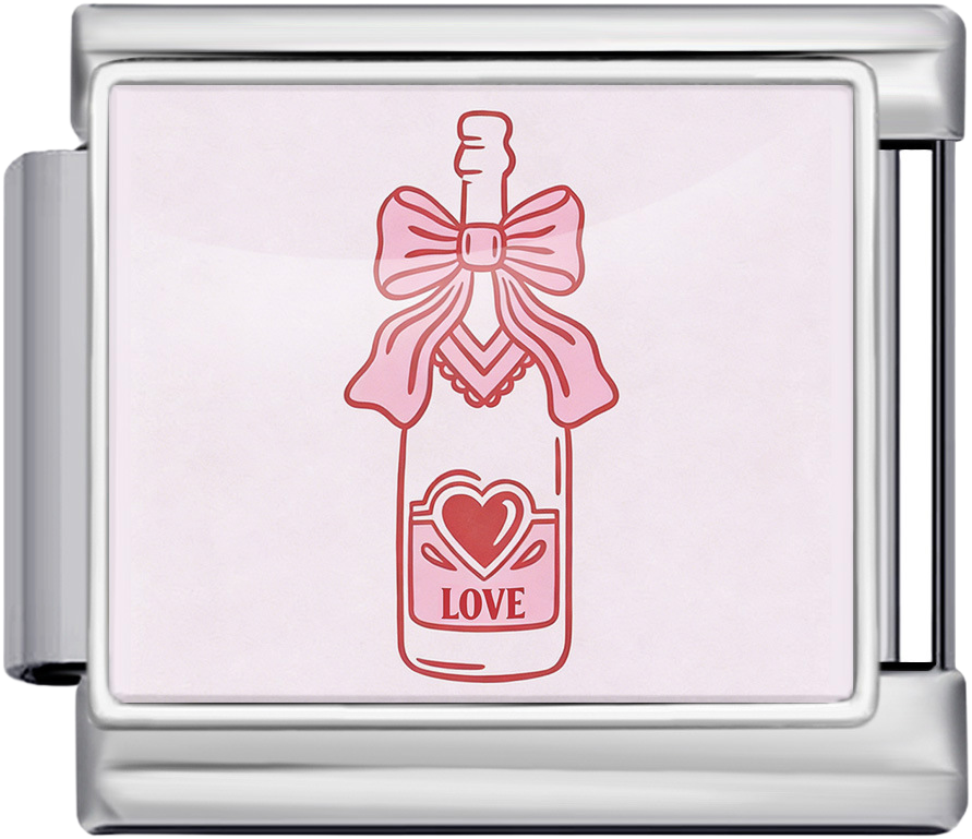 Italian Charm Bracelet – Valentine – Pink