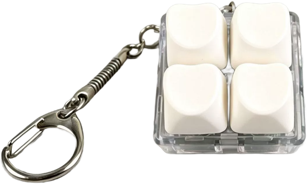4-Button Fidget Keychain – Colour Options