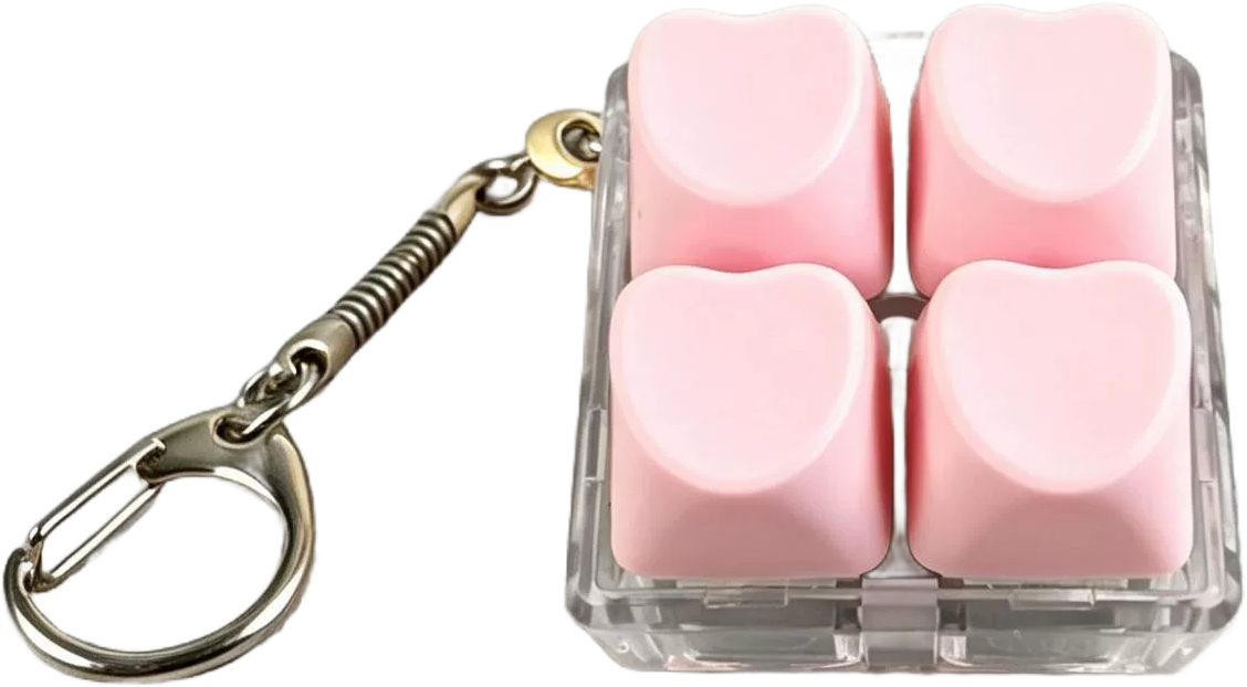4-Button Fidget Keychain – Colour Options