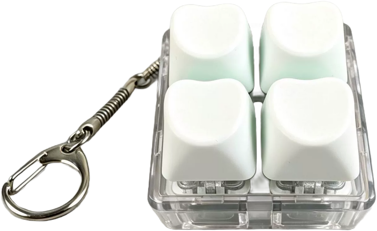 4-Button Fidget Keychain – Colour Options