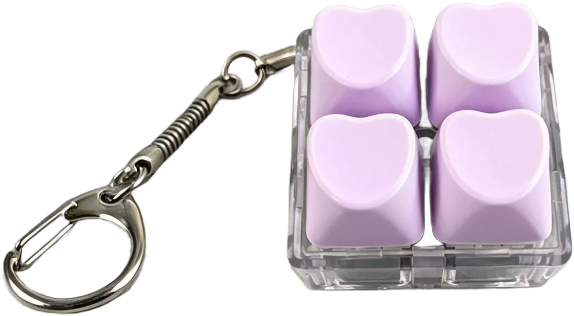 4-Button Fidget Keychain – Colour Options