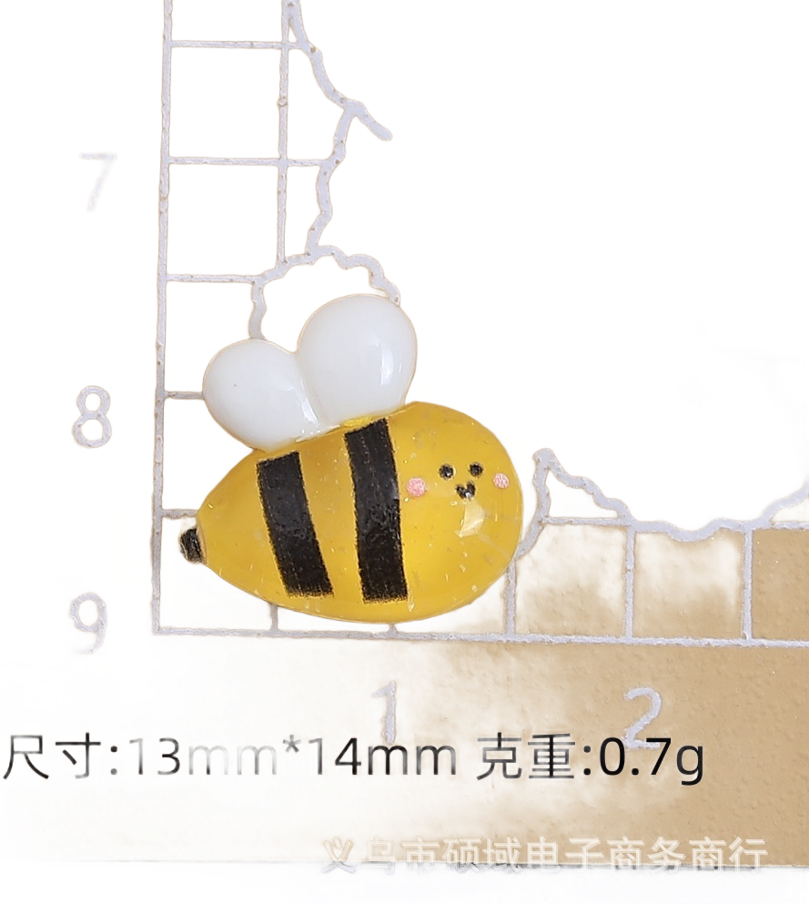 Mini Honey Bee Resin Charms