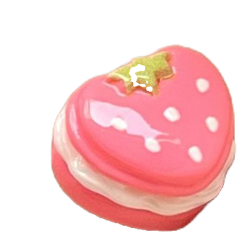 Mini Strawberry Perfume Resin Charm
