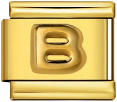 Italian Charm Bracelet – Alphabet – Gold