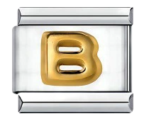 Italian Charm Bracelet – Alphabet – Gold