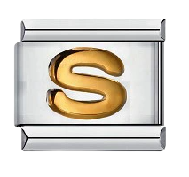 Italian Charm Bracelet – Alphabet – Gold