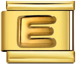Italian Charm Bracelet – Alphabet – Gold