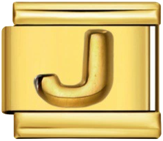 Italian Charm Bracelet – Alphabet – Gold