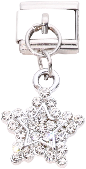 Italian Charm Necklace – Star & Four-Leaf