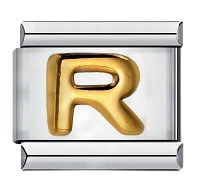 Italian Charm Bracelet – Alphabet – Gold