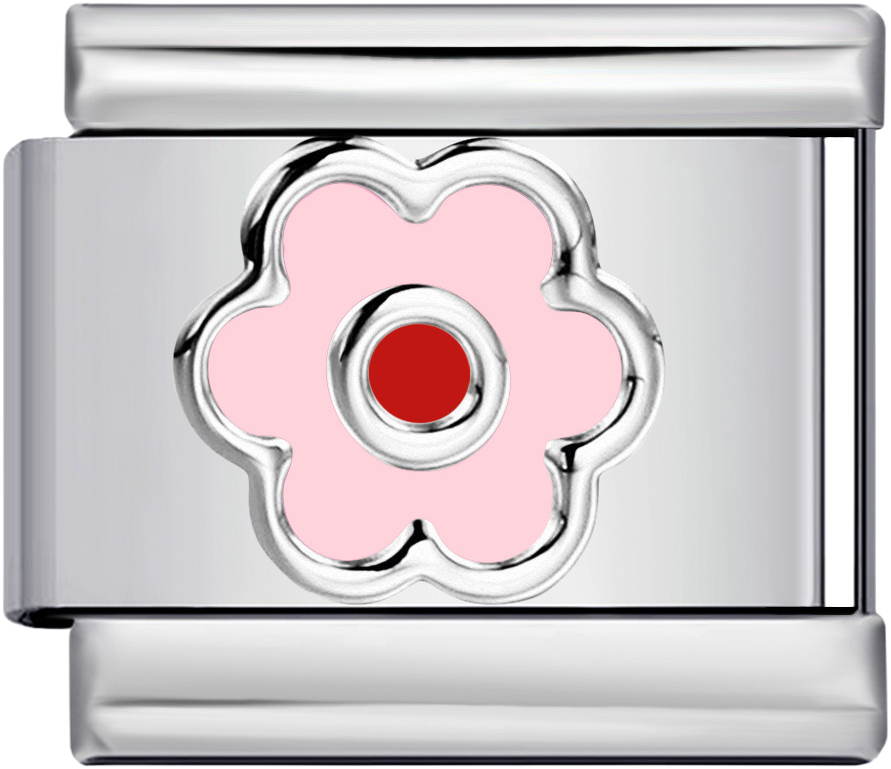 Italian Charm Pendant – Floral – Gold