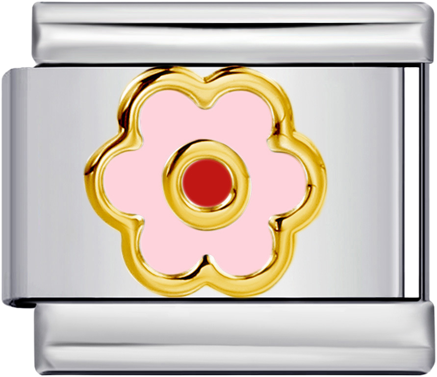 Italian Charm Ring – Floral – Gold