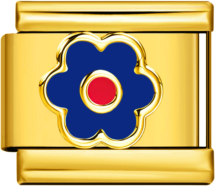 Italian Charm Ring – Floral – Gold