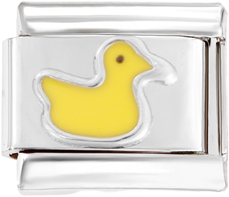 Italian Charm Ring – Duck – Yellow