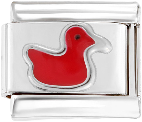 Italian Charm Ring – Duck – Yellow