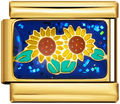 Italian Charm Chain – Star – Gold & Blue