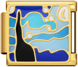 Italian Charm Bracelet – Landscape – Gold