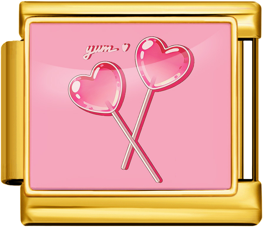 Italian Charm Ring – Pink