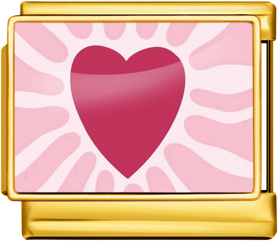 Italian Charm Ring – Pink
