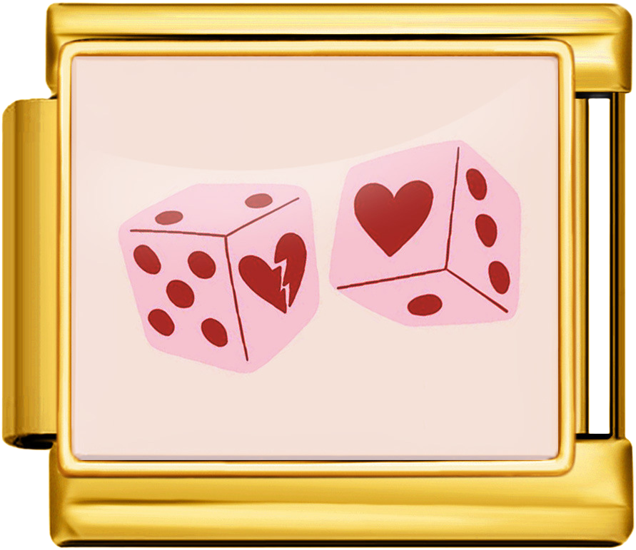 Italian Charm Ring – Pink
