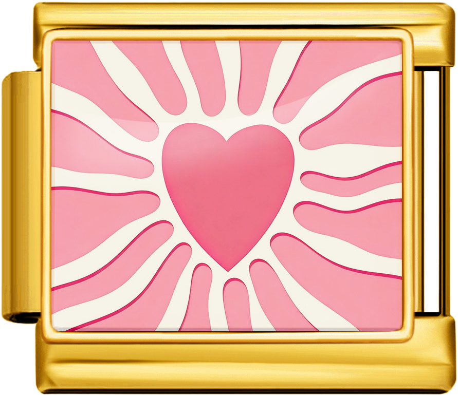 Italian Charm Ring – Pink