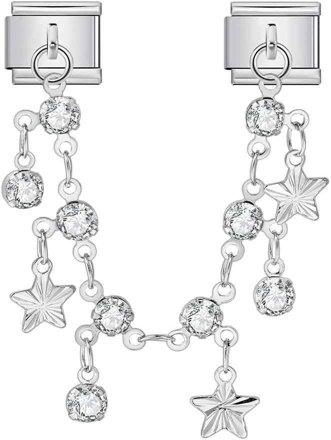Italian Charm Pendant – Butterfly & Star
