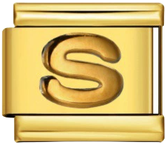 Italian Charm Bracelet – Alphabet – Gold