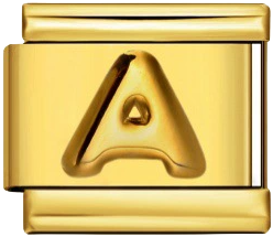 Italian Charm Bracelet – Alphabet – Gold