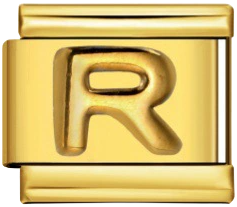 Italian Charm Bracelet – Alphabet – Gold