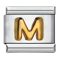 Italian Charm Bracelet – Alphabet – Gold